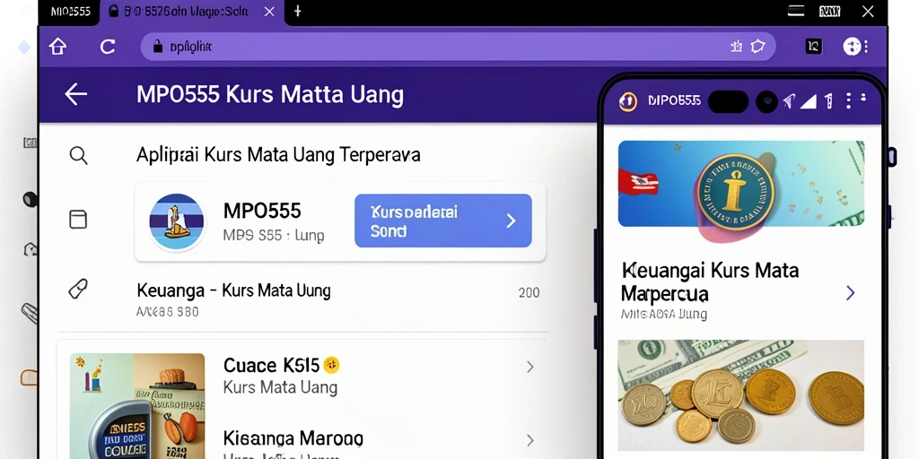 Tampilan antarmuka MPO555 yang sederhana dan informatif.