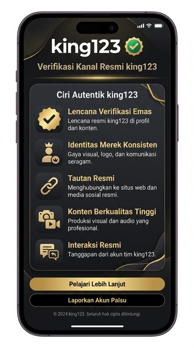 Tampilan kanal resmi king123